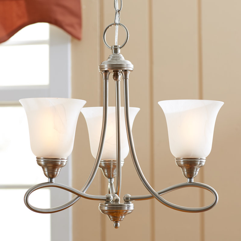 Three Posts Norwood 3Light Shaded Chandelier & Reviews Wayfair